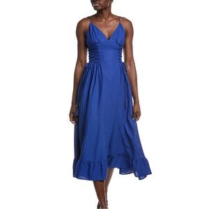 Farm Rio Blue Midi Dress